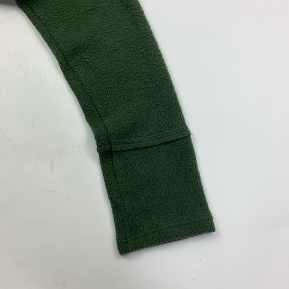 Caslon Green V Neck Sweater Ribbed Medium - Picture 8 of 9